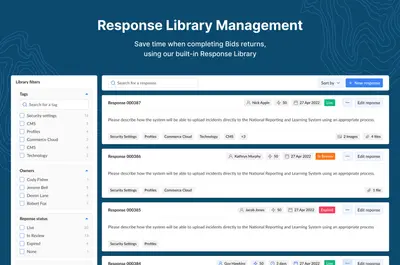 RFXpress - Bid & Tender Response Management - RFP, RFI, RFQ for Salesforce — screenshot