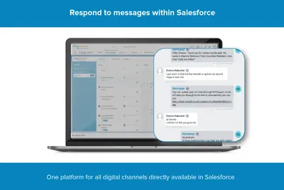 RingCentral Engage Digital - The omni-digital customer care platform for Salesforce — screenshot