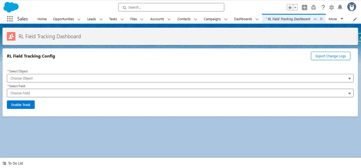 RL TraceX — screenshot from the Salesforce AppExchange listing