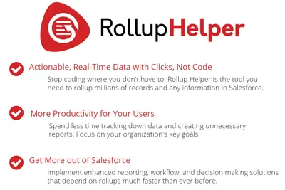 Rollup Helper - A Declarative Roll-up Platform for Salesforce® for Salesforce — screenshot