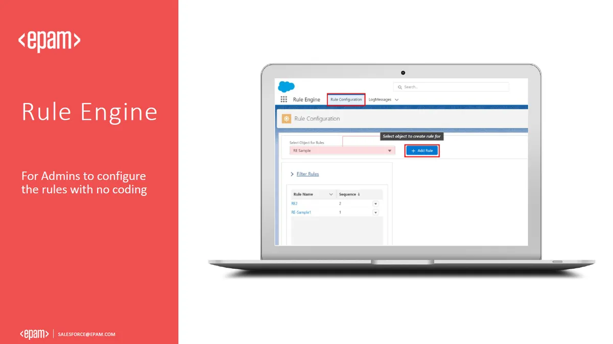 Rule Engine — screenshot from the Salesforce AppExchange listing