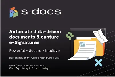S-Docs Native Document Generation & e-Signature: PDF, Word, Excel, Email, Forms for Salesforce — screenshot