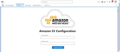 S3 Connector for Salesforce — screenshot