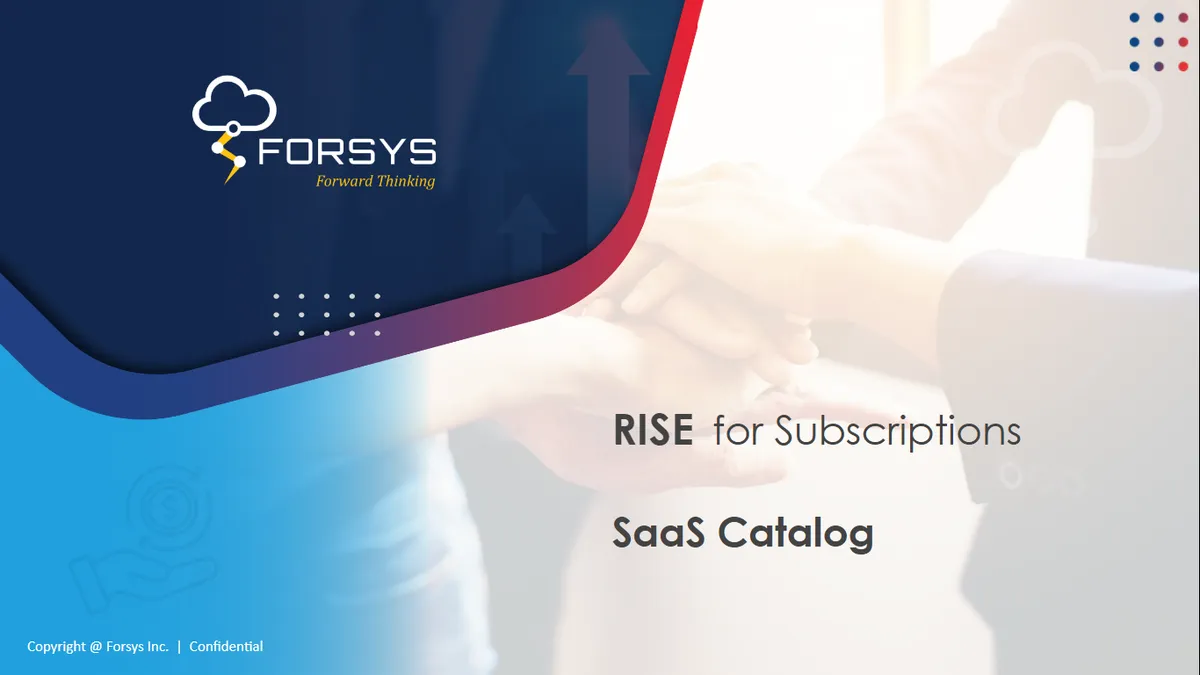 SaaS Catalog — screenshot from the Salesforce AppExchange listing