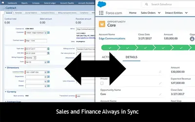 Sage Intacct Contract Billing for CRM for Salesforce — screenshot