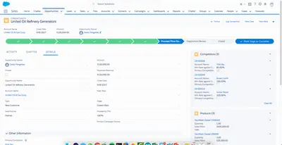 Sales Competitor Analysis Tool (SalesCAT) for Salesforce — screenshot