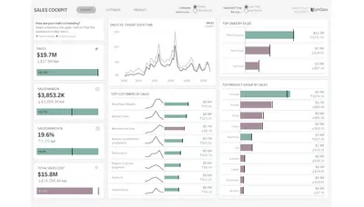 Sales, Customer, and Product Performance for Salesforce — screenshot