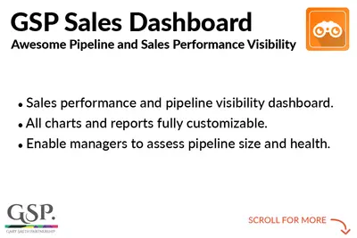 Sales Dashboard by GSP - Enterprise+ for Salesforce — screenshot