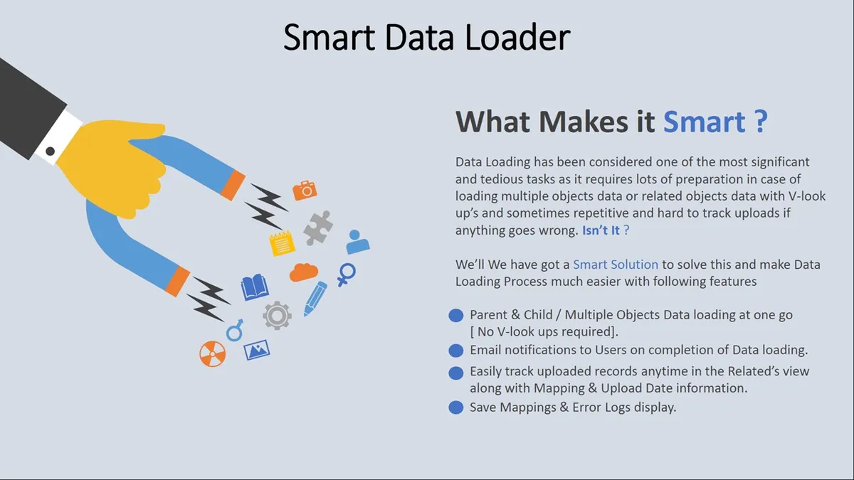 Salesforce Smart Data Loader | Template based data loading — screenshot from the Salesforce AppExchange listing
