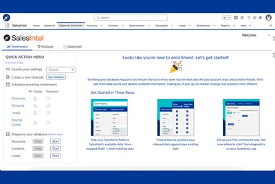 SalesIntel - B2B Data, Sales Intelligence for Salesforce — screenshot