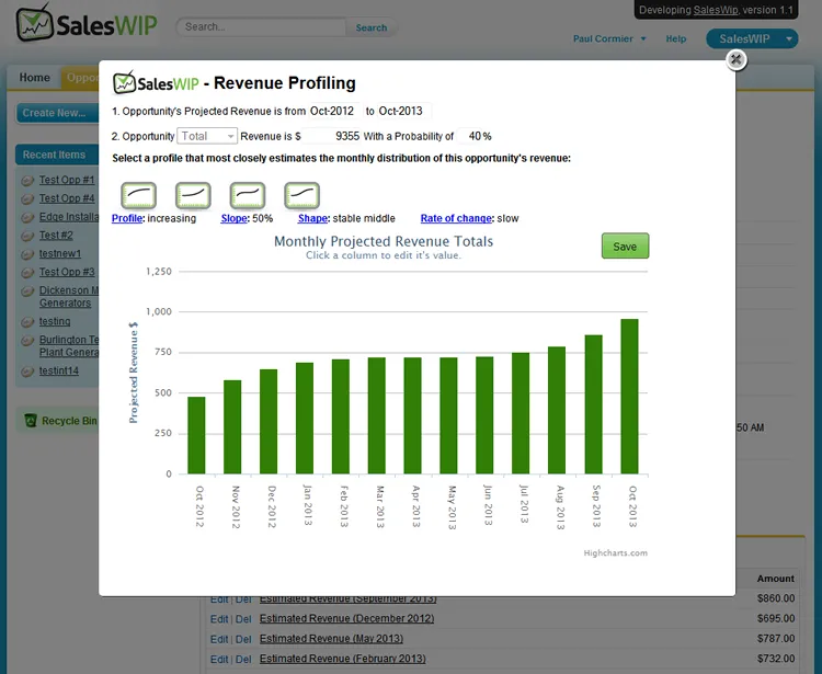 SalesWIP — screenshot from the Salesforce AppExchange listing