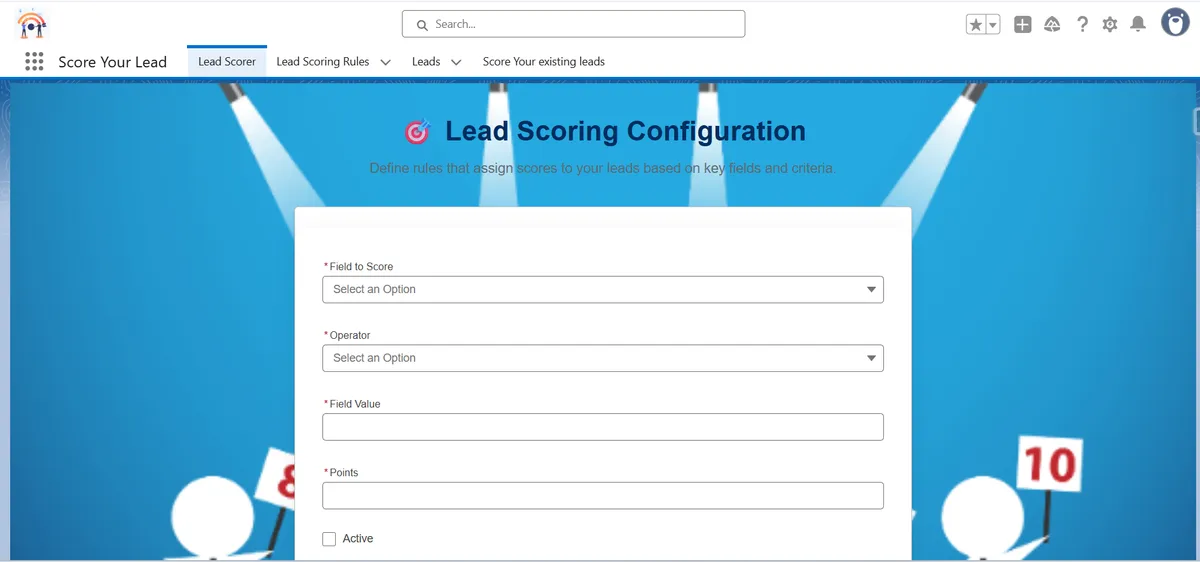 Score Your Lead — screenshot from the Salesforce AppExchange listing