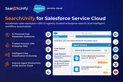 SearchUnify - Enterprise Agentic AI Platform for Salesforce for Salesforce — screenshot