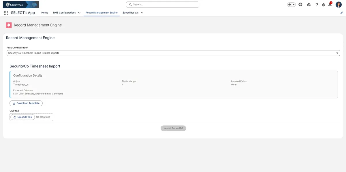 SELECTit — screenshot from the Salesforce AppExchange listing