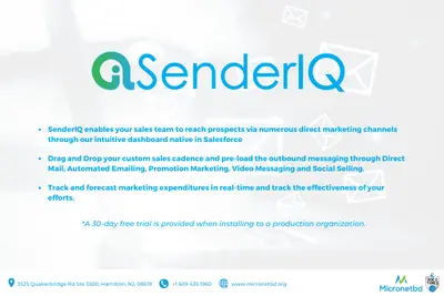 SenderIQ for Salesforce — screenshot