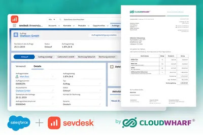 sevdesk Integration for Salesforce: Invoicing, Quoting, Accounting, ERP for Salesforce — screenshot