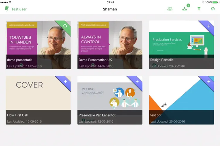 Shaman Presentation Platform — screenshot from the Salesforce AppExchange listing