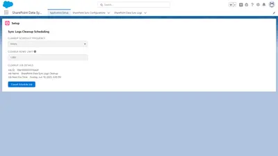 Sharepoint Data Sync Manager for Salesforce — screenshot