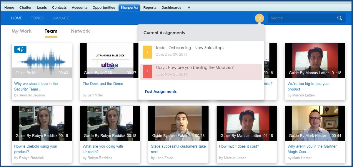 SharperAx — screenshot from the Salesforce AppExchange listing