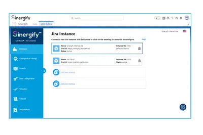 Sinergify - A Salesforce Jira Connector for Salesforce — screenshot