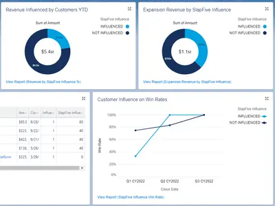 SlapFive Customer Marketing & Advocacy Software for Salesforce — screenshot