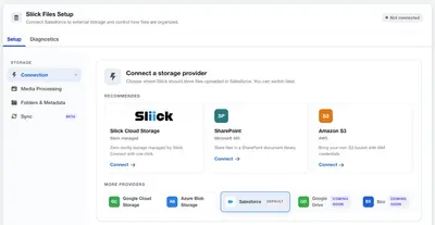 Sliick Files - Bring Your Own External Storage Free for Salesforce — screenshot