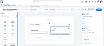 Sliick Forms - 100% Native Headless Form Engine & API for Salesforce — screenshot