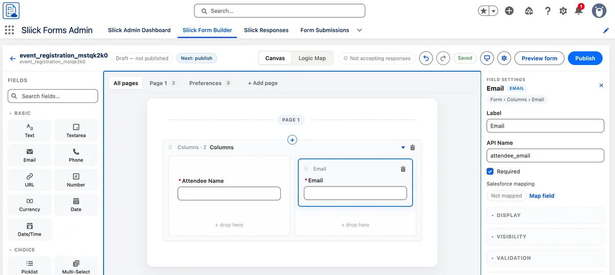 Sliick Forms - 100% Native Headless Form Engine & API — screenshot from the Salesforce AppExchange listing