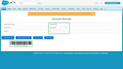 Smart Barcode and QR code for Salesforce — screenshot