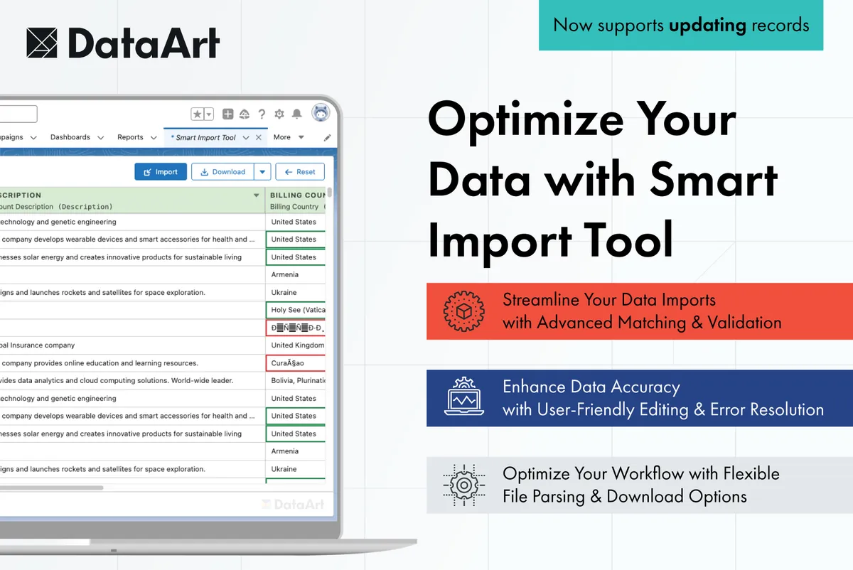 Smart Import Tool — screenshot from the Salesforce AppExchange listing