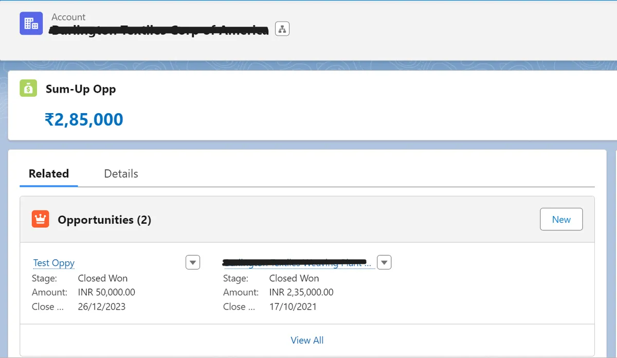 Smart RollUp — screenshot from the Salesforce AppExchange listing