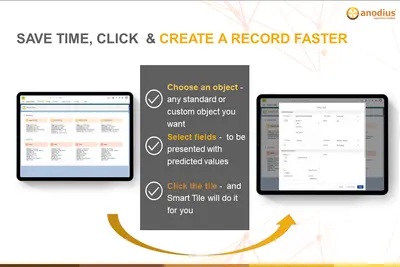 Smart Tiles - boost your data entry using predictive power for Salesforce — screenshot