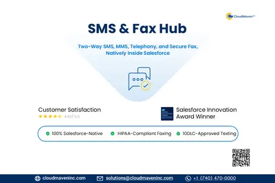 SMS & Fax Hub: Text Messaging and Secure Fax Inside Salesforce for Salesforce — screenshot