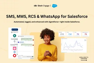 SMS for Salesforce by Sinch Engage — SMS, MMS, WhatsApp & RCS for Salesforce — screenshot