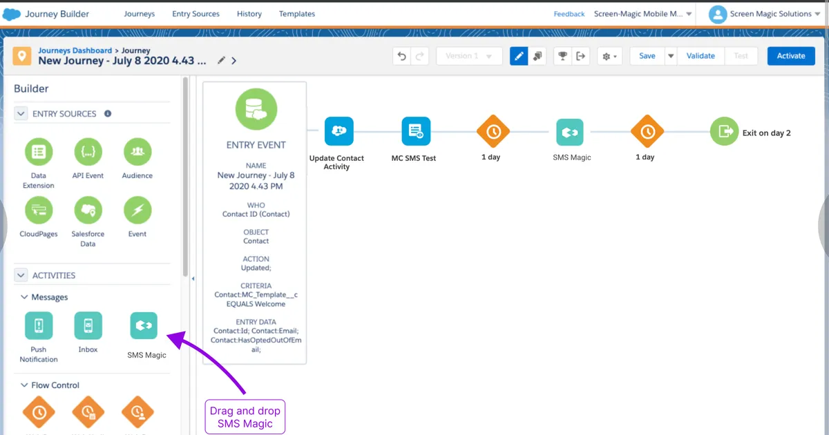 SMS-Magic for SFMC — screenshot from the Salesforce AppExchange listing