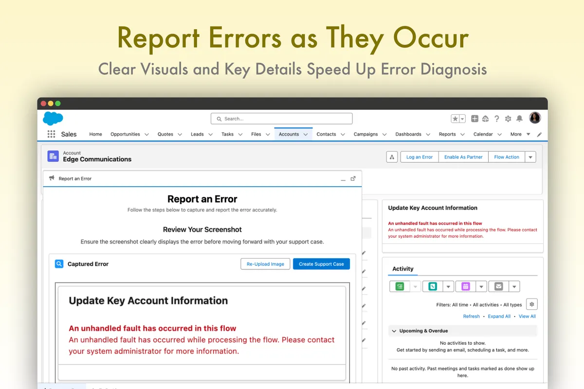Snap2Case — screenshot from the Salesforce AppExchange listing