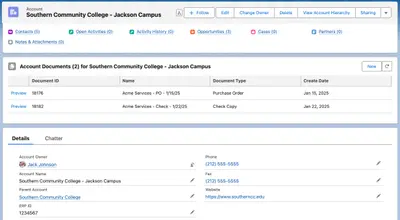 Softdocs - Official Salesforce Connector for Salesforce — screenshot
