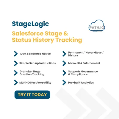 StageLogic: Salesforce Stage & Status History Tracking for Salesforce — screenshot