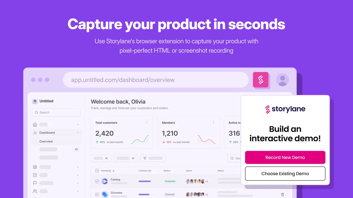Storylane — screenshot from the Salesforce AppExchange listing