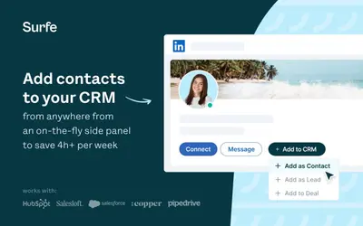 Surfe | LinkedIn Integration & Data Enrichment for Salesforce for Salesforce — screenshot