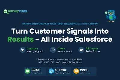 Survey Vista | Forms, NPS & CSAT Surveys, Quizzes — 100% Native Salesforce for Salesforce — screenshot