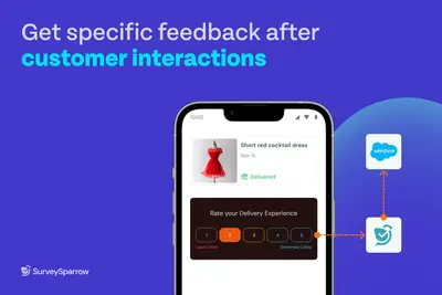 SurveySparrow: Get feedback via NPS, CSAT, CES and custom surveys for Salesforce for Salesforce — screenshot
