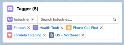 Tagger - Efficient and reportable tagging for Salesforce — screenshot