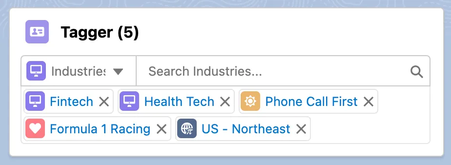 Tagger - Efficient and reportable tagging — screenshot from the Salesforce AppExchange listing