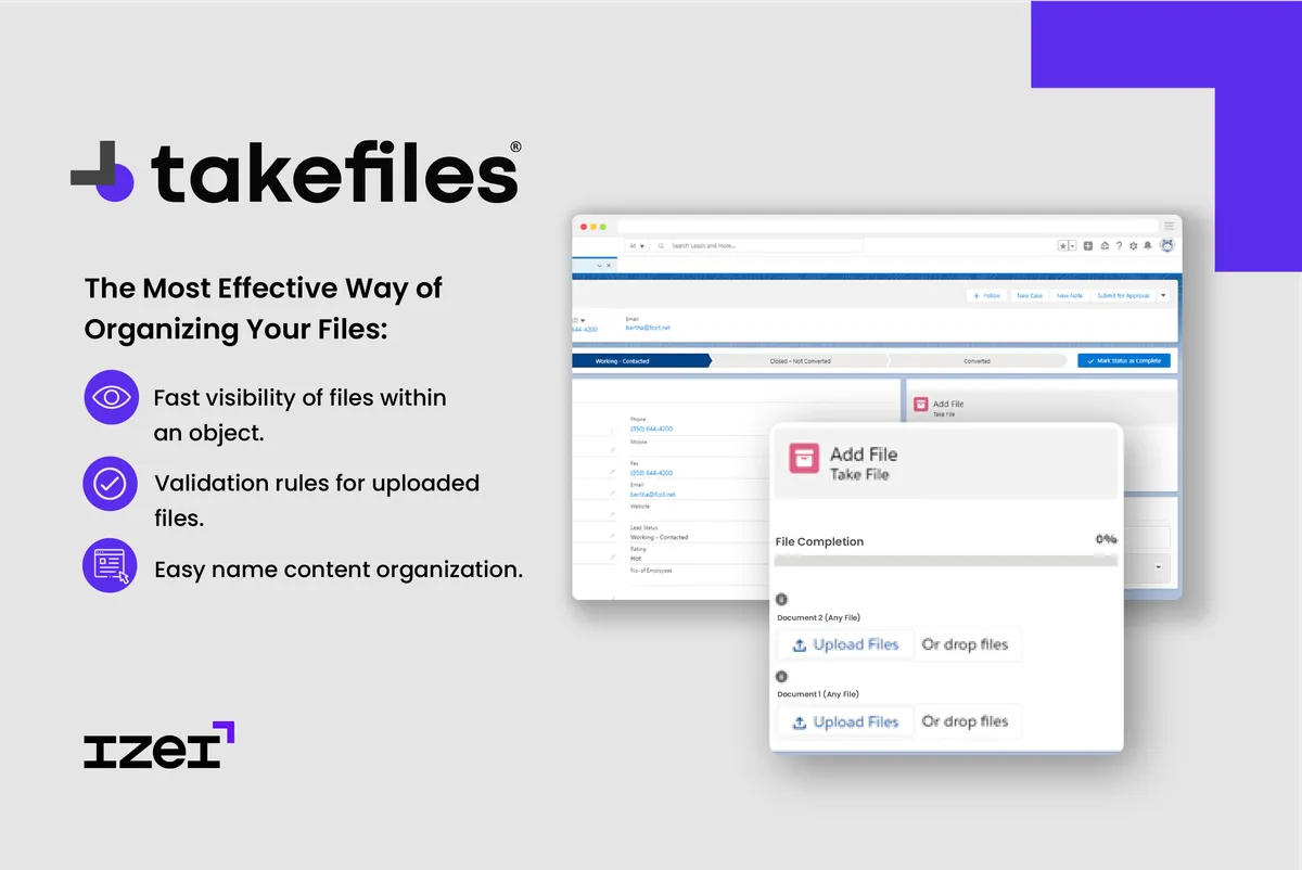 Take Files │Document Management — screenshot from the Salesforce AppExchange listing