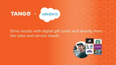 Tango for Salesforce: Send digital gift cards directly to your recipients’ inbox for Salesforce — screenshot