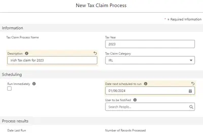 Tax Reclaim for Salesforce — screenshot