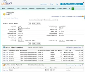 TelCloud Managed Services PSA — screenshot from the Salesforce AppExchange listing