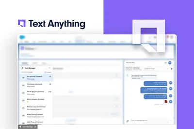 Text Anything: SMS & WhatsApp For Your Salesforce Org for Salesforce — screenshot