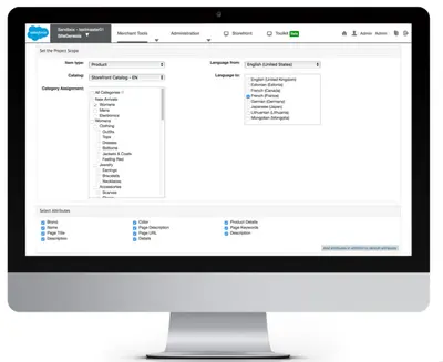 TextMaster Cartridge for B2C Commerce for Salesforce — screenshot